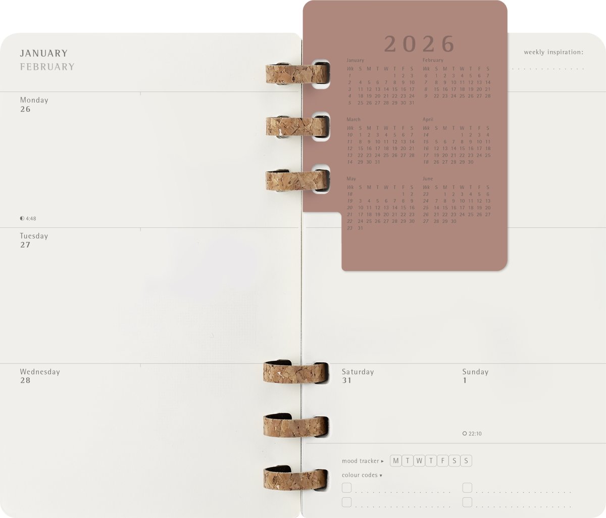 Moleskine 2026 Kalender | Vecka | L | Svart