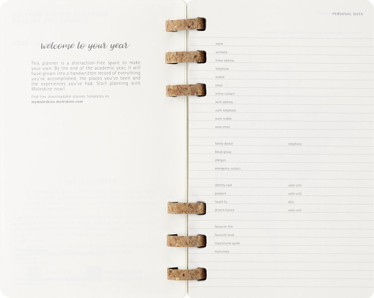 Moleskine 2026 Kalender | Vecka | L | Svart