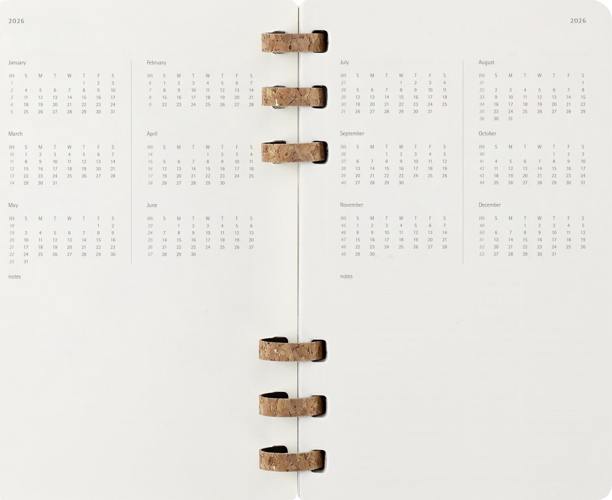 Moleskine 2026 Kalender | Vecka | L | Svart