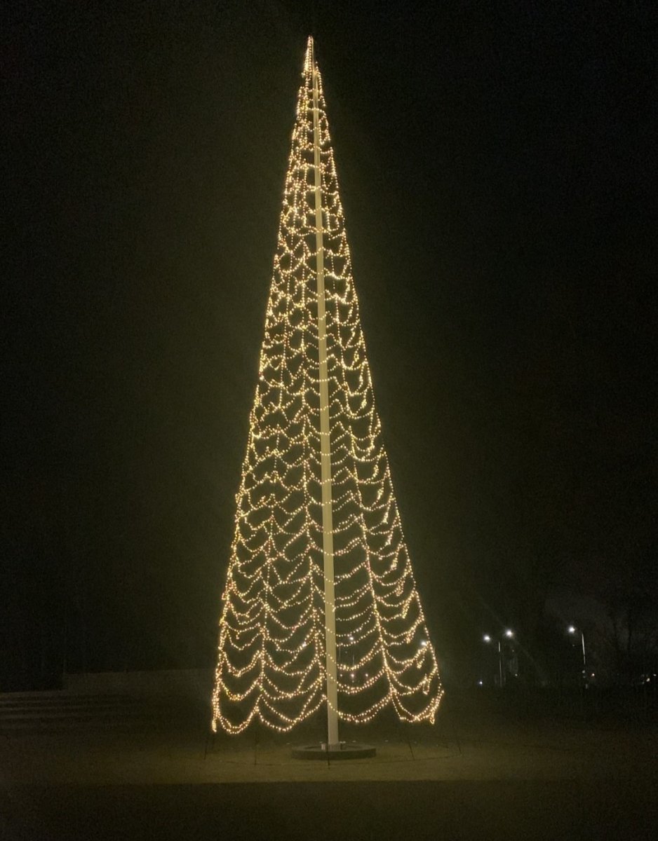 Starlight ljusslinga, flaggstång, 14 m, 6000 LED