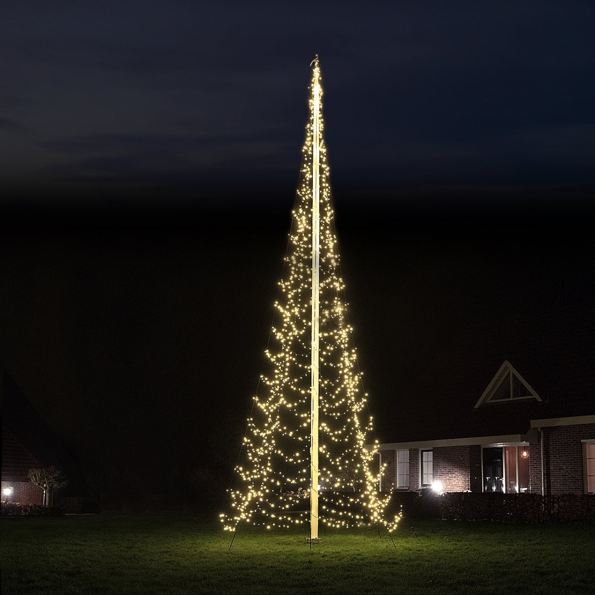Starlight ljusslinga, flaggstång, 8 m, 2000 LED