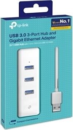TP-Link 3-portars nav och Gigabit Ethernet-adapter
