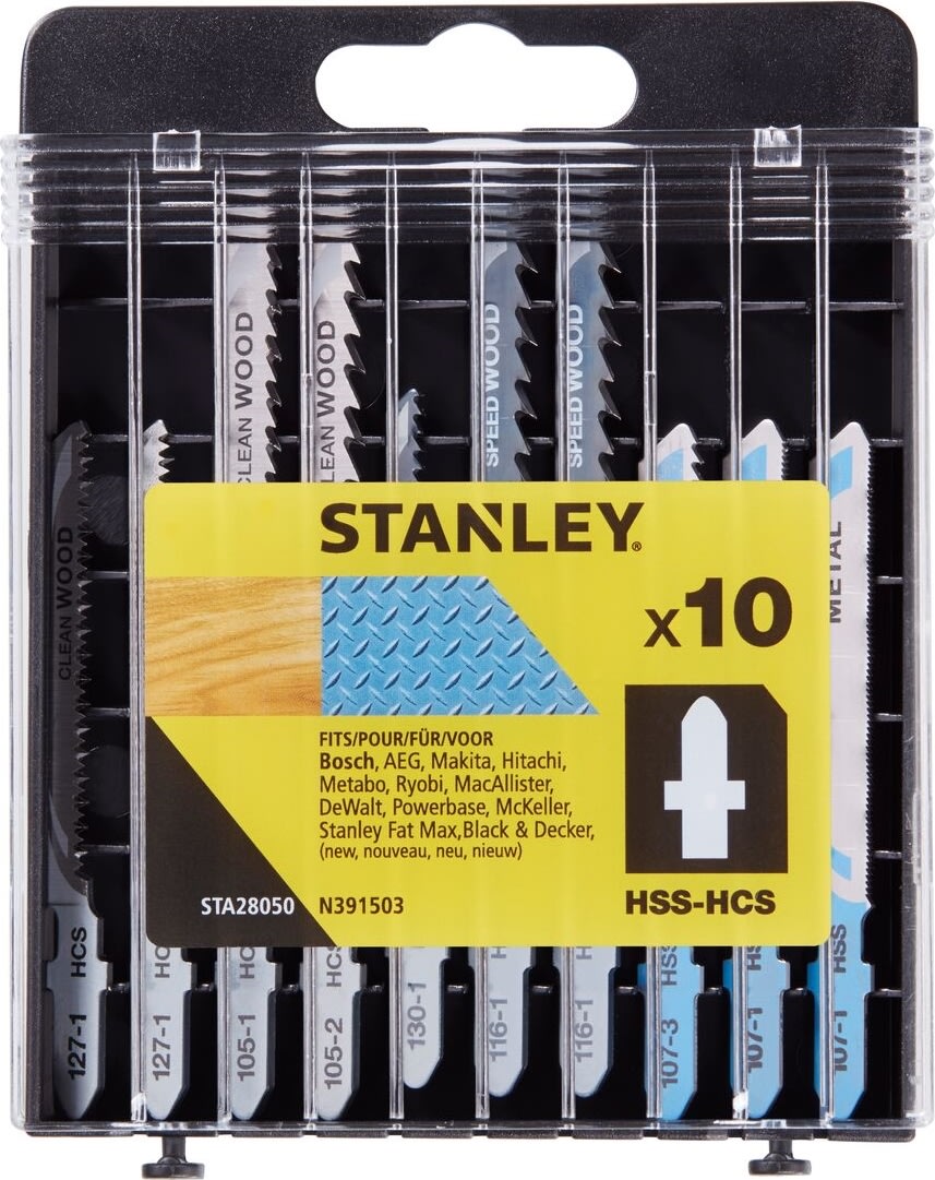 Stanley Sticksågbladset för trä och metall, 10 st.