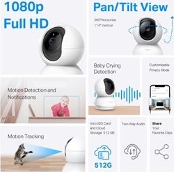 Tapo C200 Pan/Tilt övervakningskamera Wi-Fi