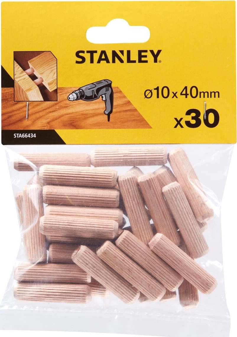 Stanley Träplugg Ø10 mm, 30 mm, 30 st.
