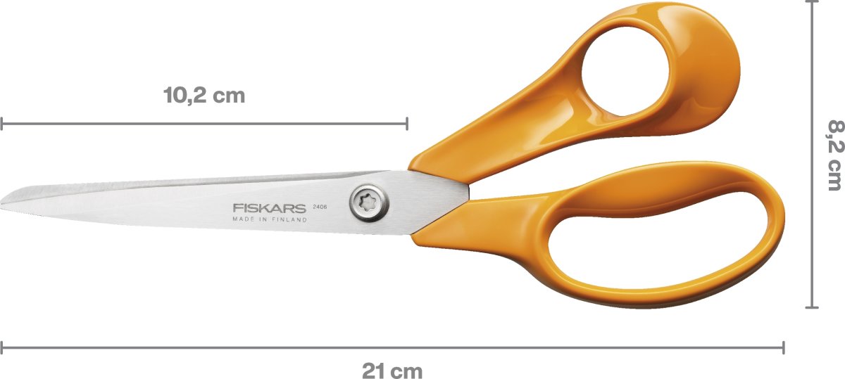 Fiskars Classic universalsax, 21 cm