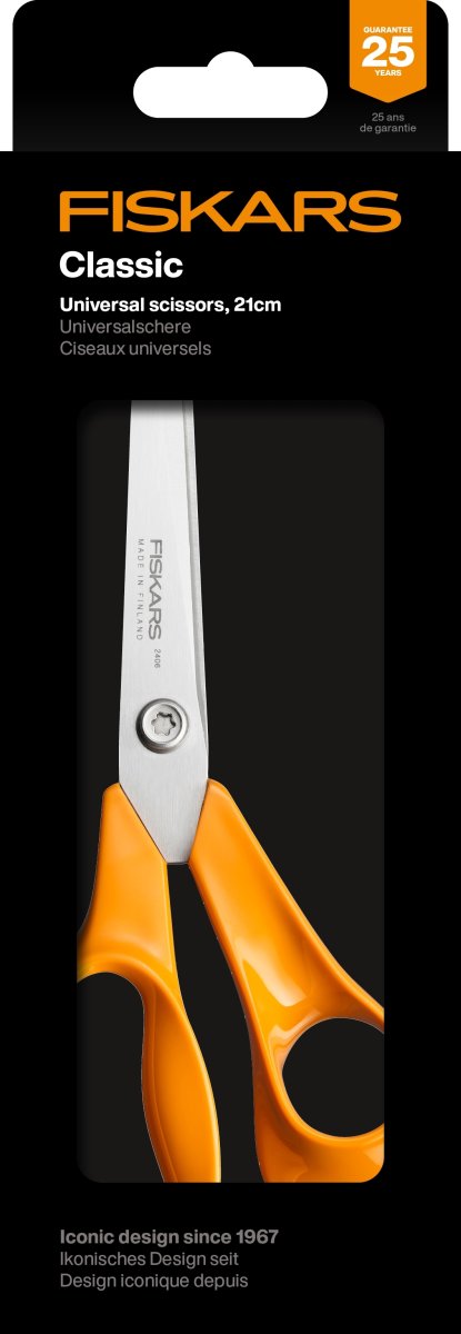 Fiskars Classic universalsax, 21 cm