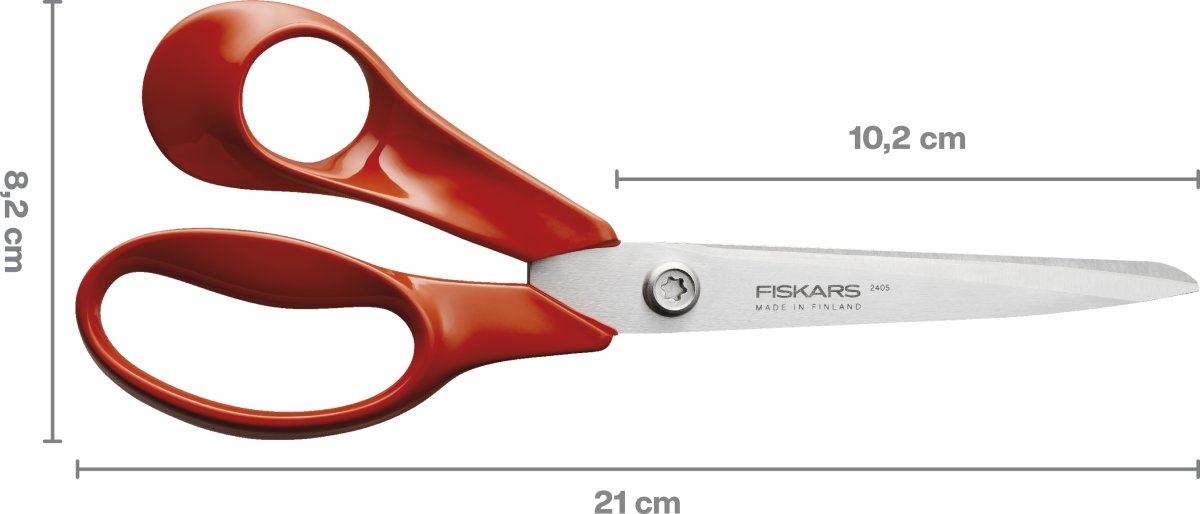 Fiskars Classic universalsax, 21 cm, vänster