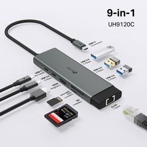 TP-LINK UH6120C USB-hubb Typ-C 9 i 1