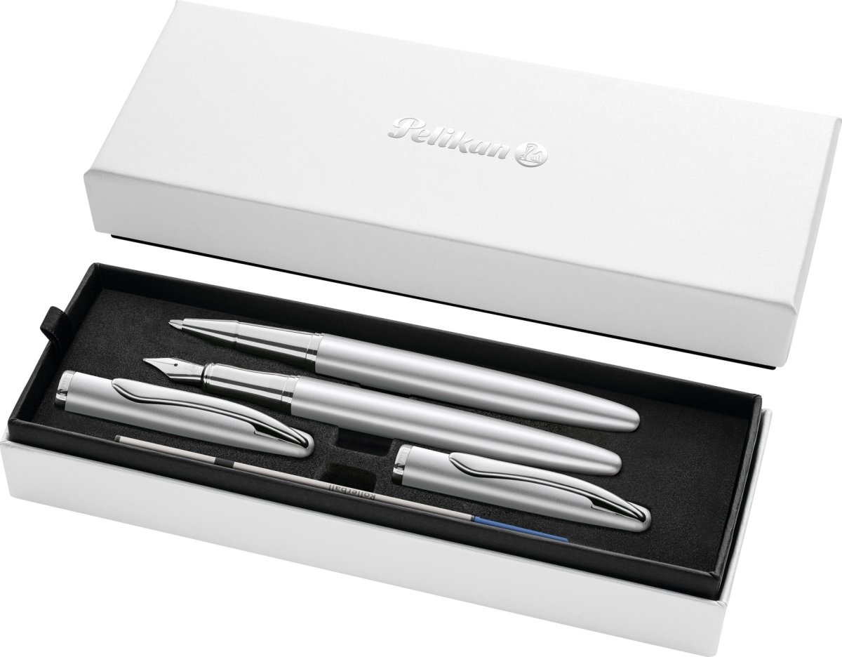 Pelikan Jazz N. Elegance Set, Reservoa/Rol, silver