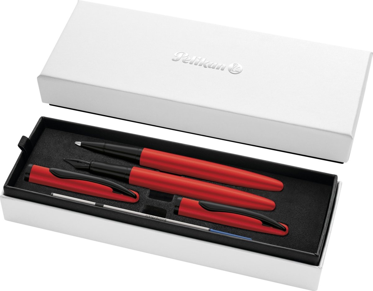 Pelikan Jazz N. Elegance Set, Reservoar/Rol, red