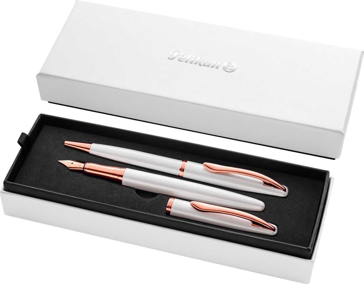 Pelikan Jazz N. Elegance Set, Res/Kulspets, pearl