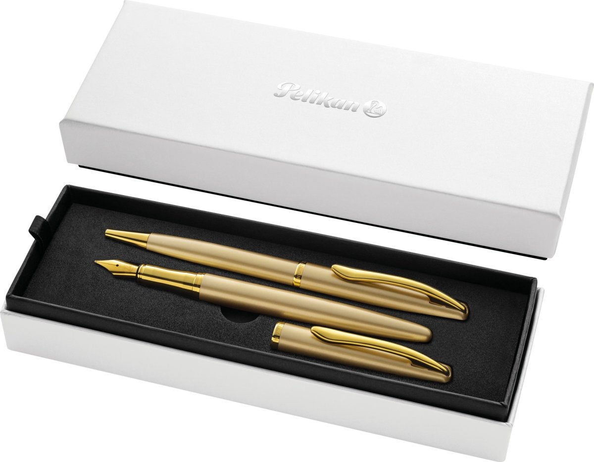 Pelikan Jazz N. Elegance Set, Res/Kulspets, gold