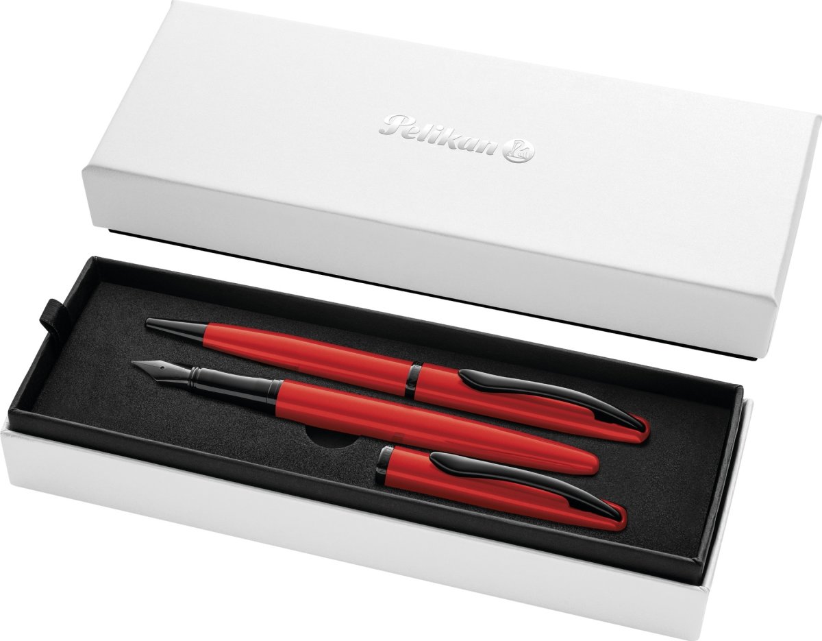 Pelikan Jazz N. Elegans Set, Res/Kulspets, red