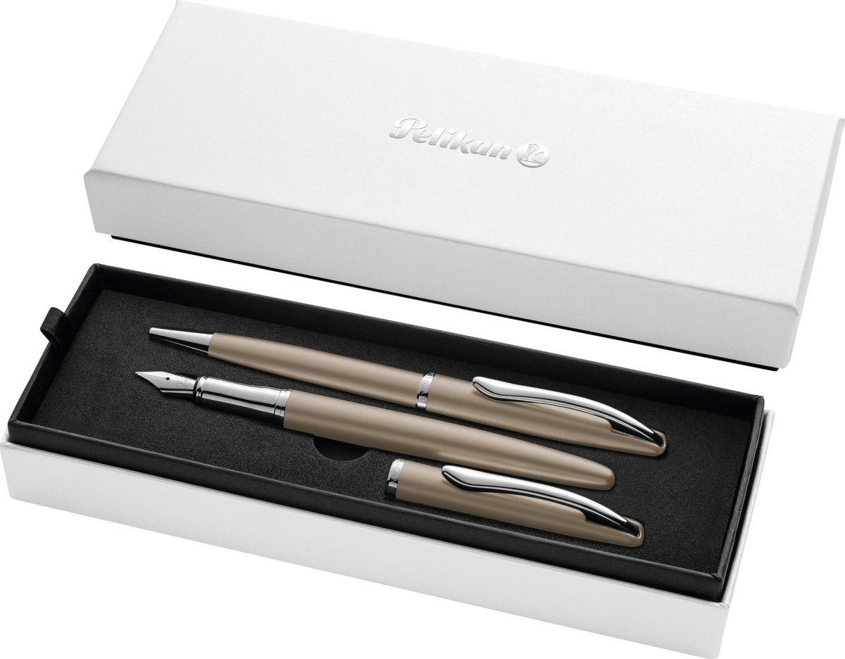Pelikan Jazz N. Elegance Set, Res/Kulspets, taupe