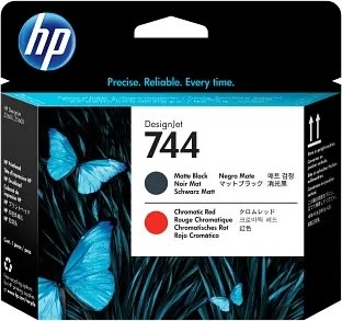 HP 744 Kromatisk röd & svart Designjet-skrivhuvud