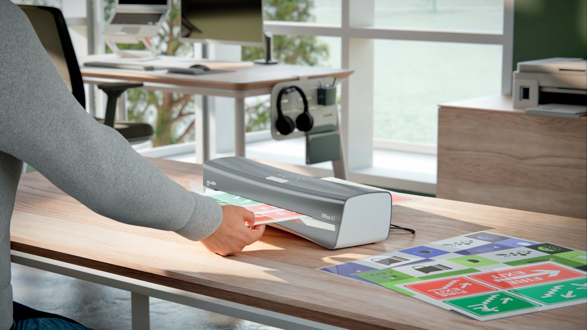 Lamineringsmaskin Leitz iLAM Office A3 Vit/Grå