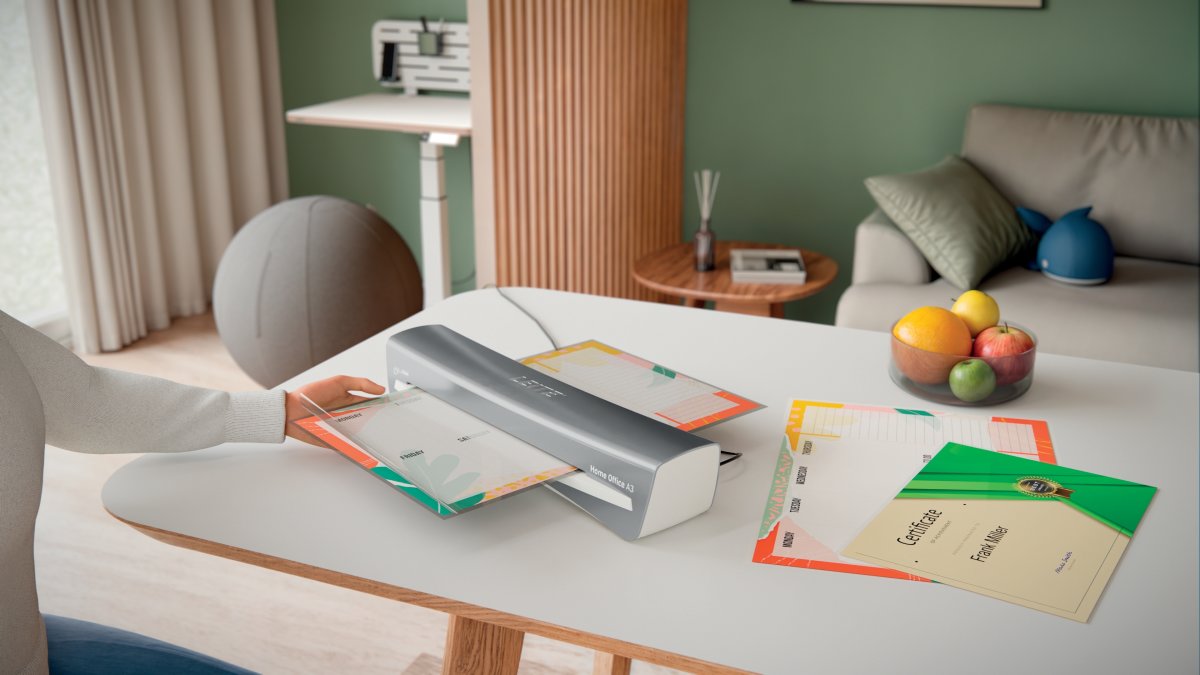 Lamineringsmaskin Leitz iLAM Home Office A3 Vit/Gr