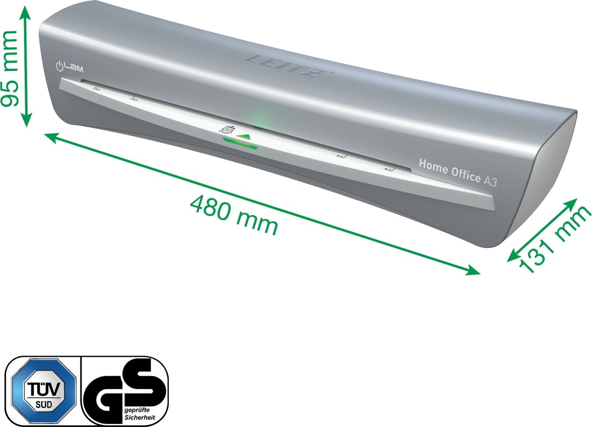Lamineringsmaskin Leitz iLAM Home Office A3 Vit/Gr