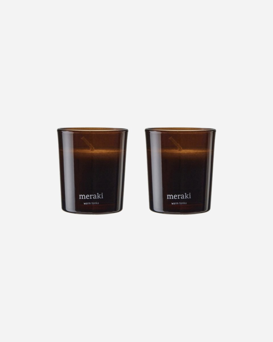 Meraki Doftljus, Warm tonka, 2 st