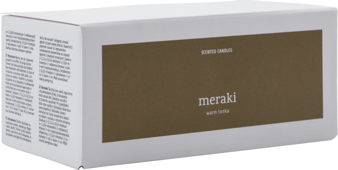 Meraki Doftljus, Warm tonka, 2 st