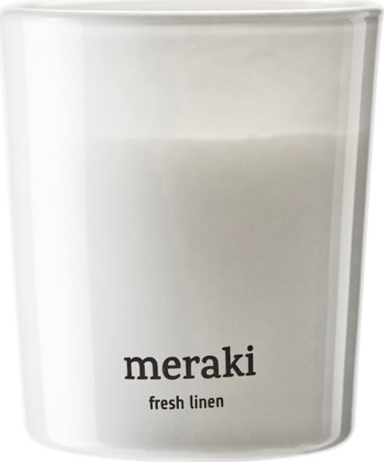 Meraki Doftljus, Fresh Linen, 2 st