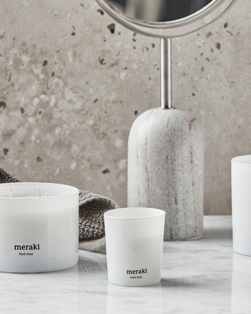 Meraki Doftljus, Fresh Linen, 2 st