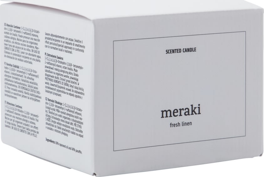 Meraki Doftljus, Fresh linen, stor