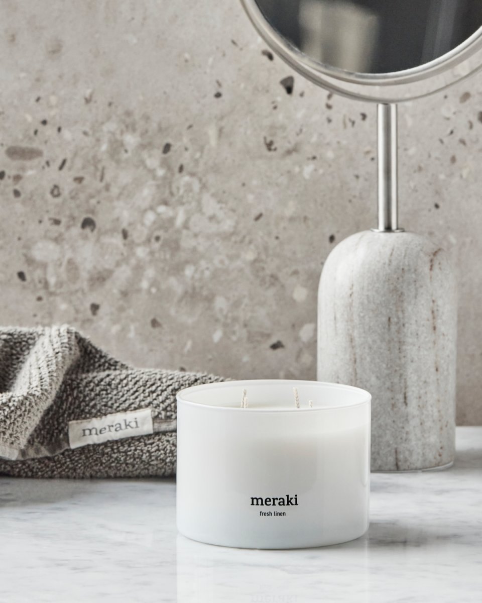 Meraki Doftljus, Fresh linen, stor