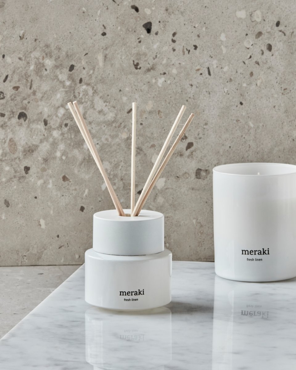 Meraki Doftspridare med pinnar, fresh linen