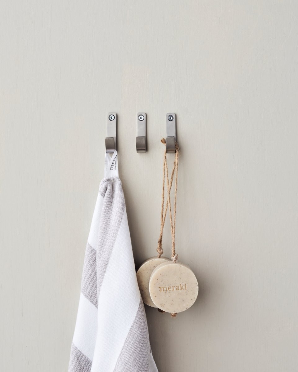 Meraki Krok, 3st, borstade silverfinish