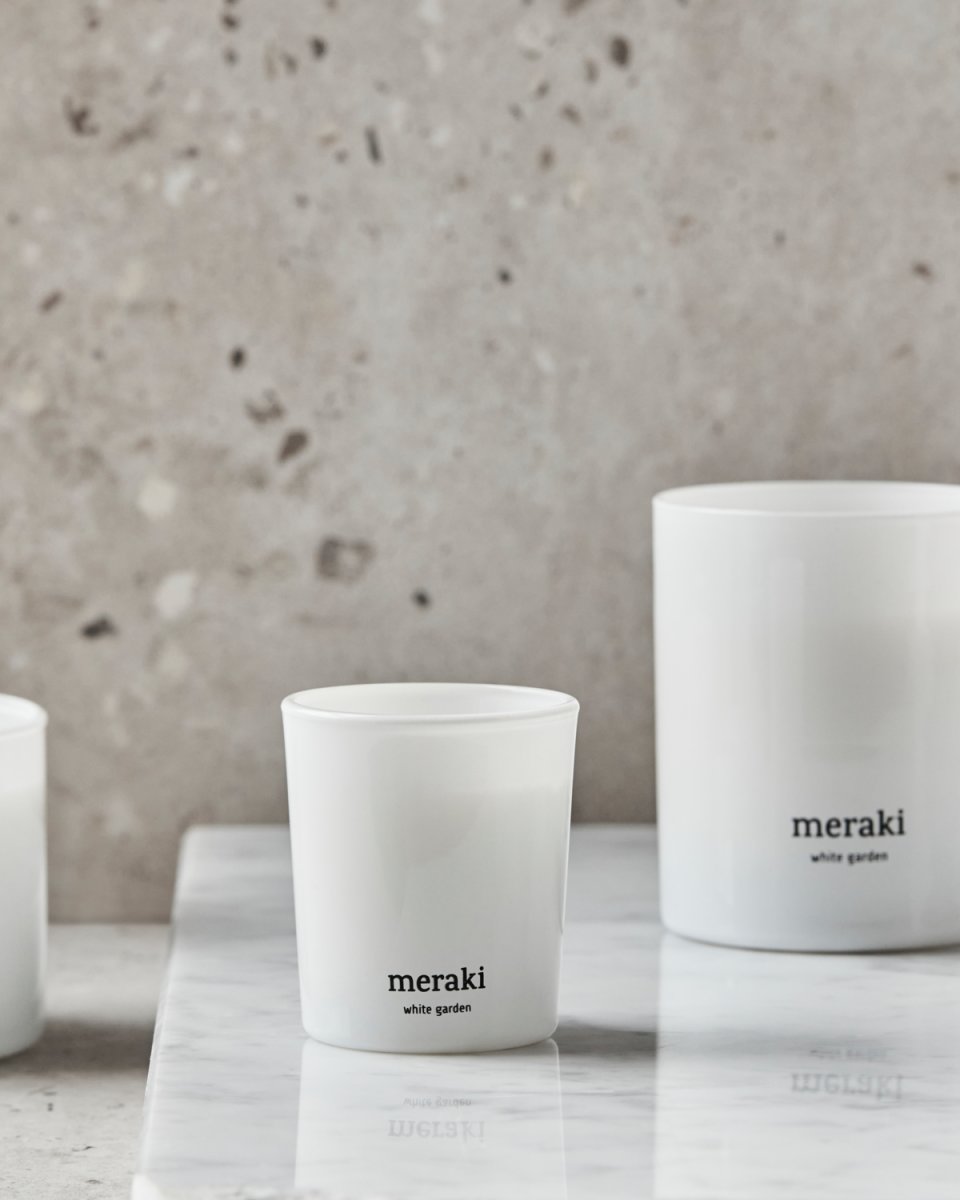 Meraki Doftljus, White garden, 2st