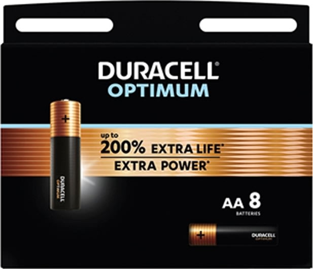 Duracell Optimum AA-batteri, 12 st