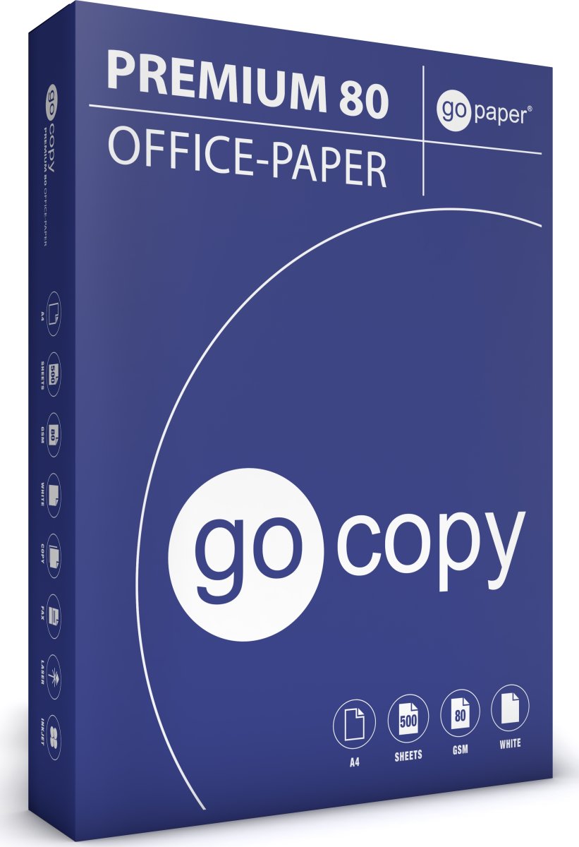 Go Copy Premium 80 kopieringspapper | A4 | 500 ark