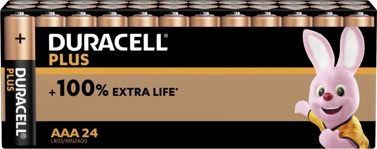 Duracell Plus Power AAA-batteri, 24 st