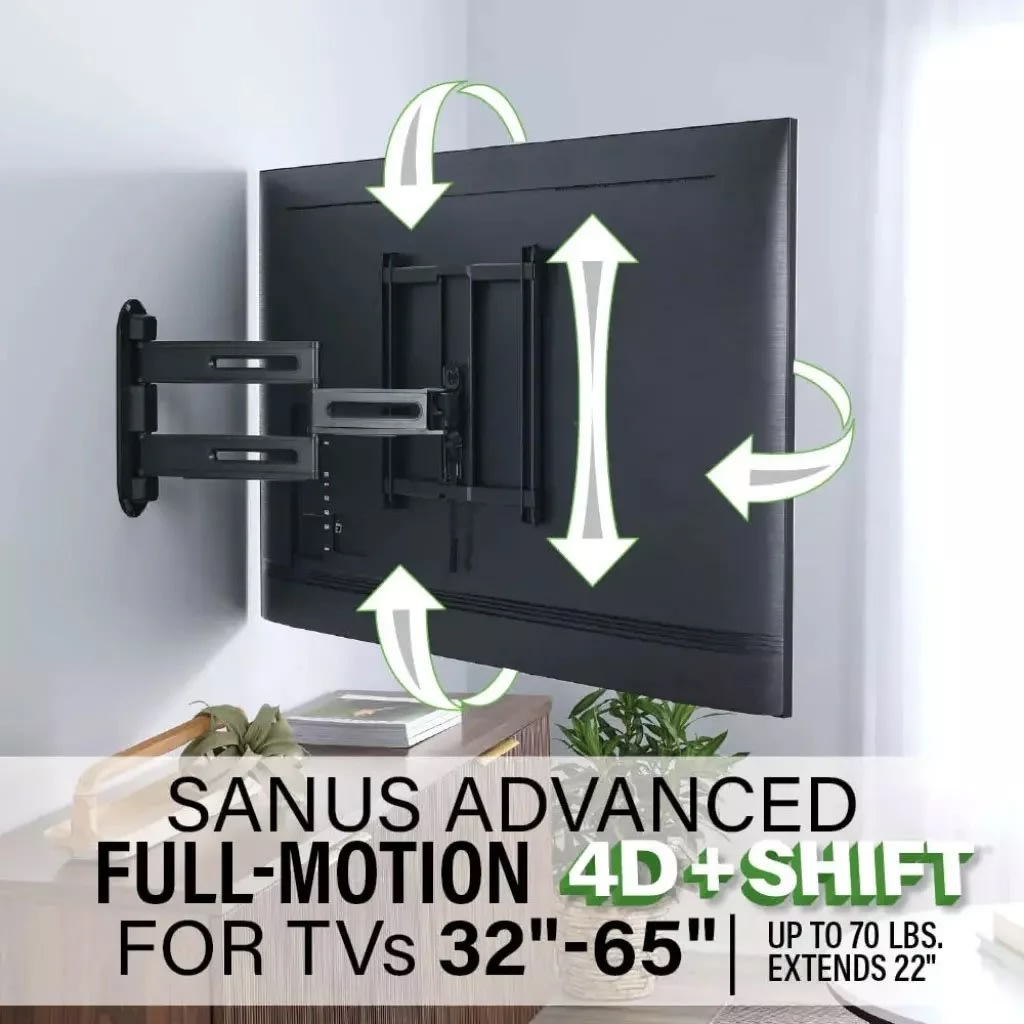 Sanus TV-fäste 4D Max Vesa 400x400, svart