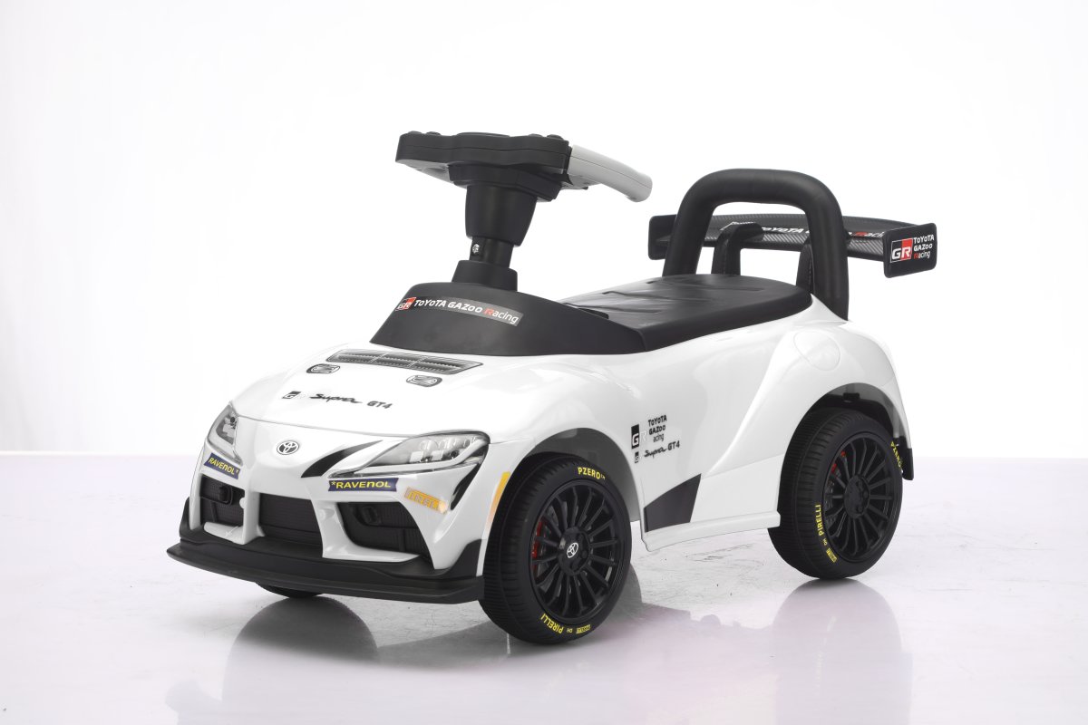 Gåbil Toyota Supra GT-4 för barn, vit