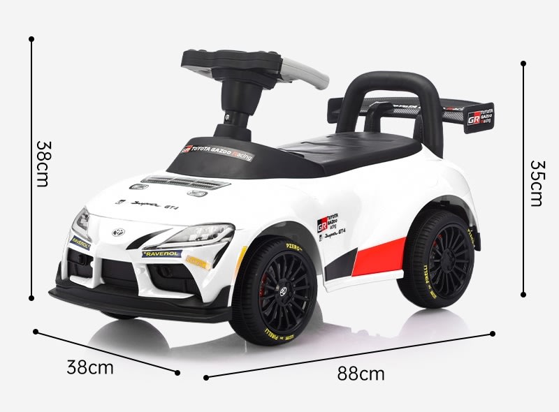 Gåbil Toyota Supra GT-4 för barn, vit
