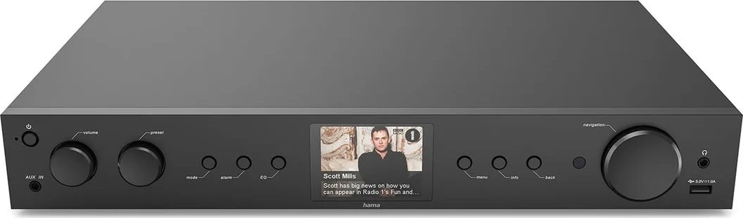 Hama Radio DAB+ Intern. FM BT, svart