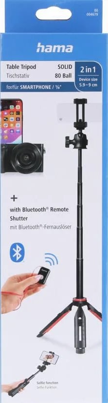 HAMA Stativ Solid 80 Ball för Mobiltelefon