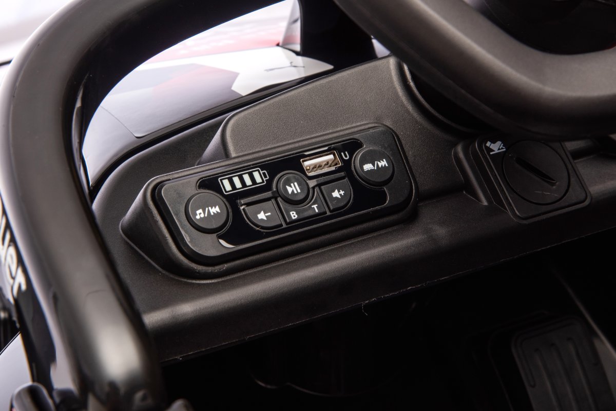 Elbil Porsche Formula E barnbil, 2x12V, svart