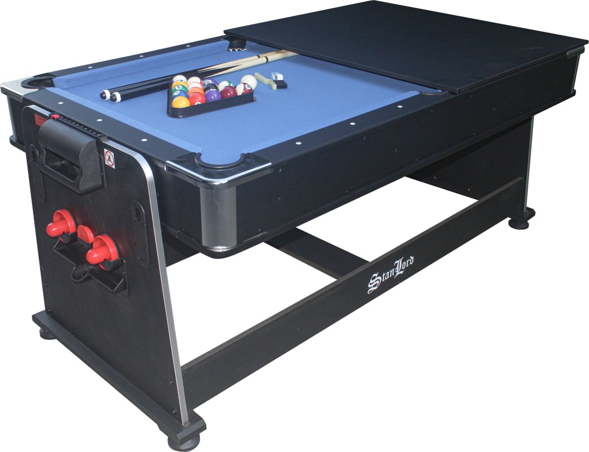 Stanlord 3-i-1 bord, Lucca 6 fot, svart