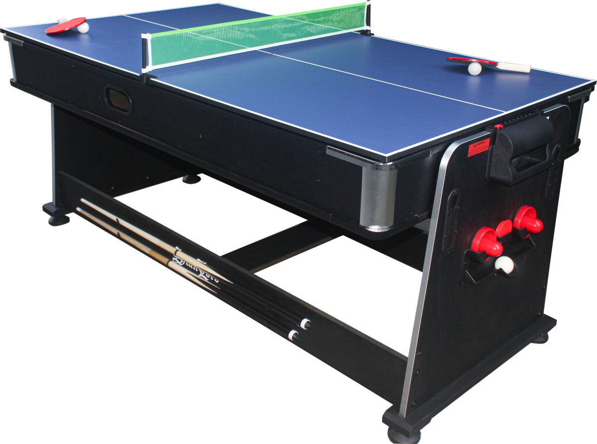 Stanlord 3-i-1 bord, Lucca 6 fot, svart