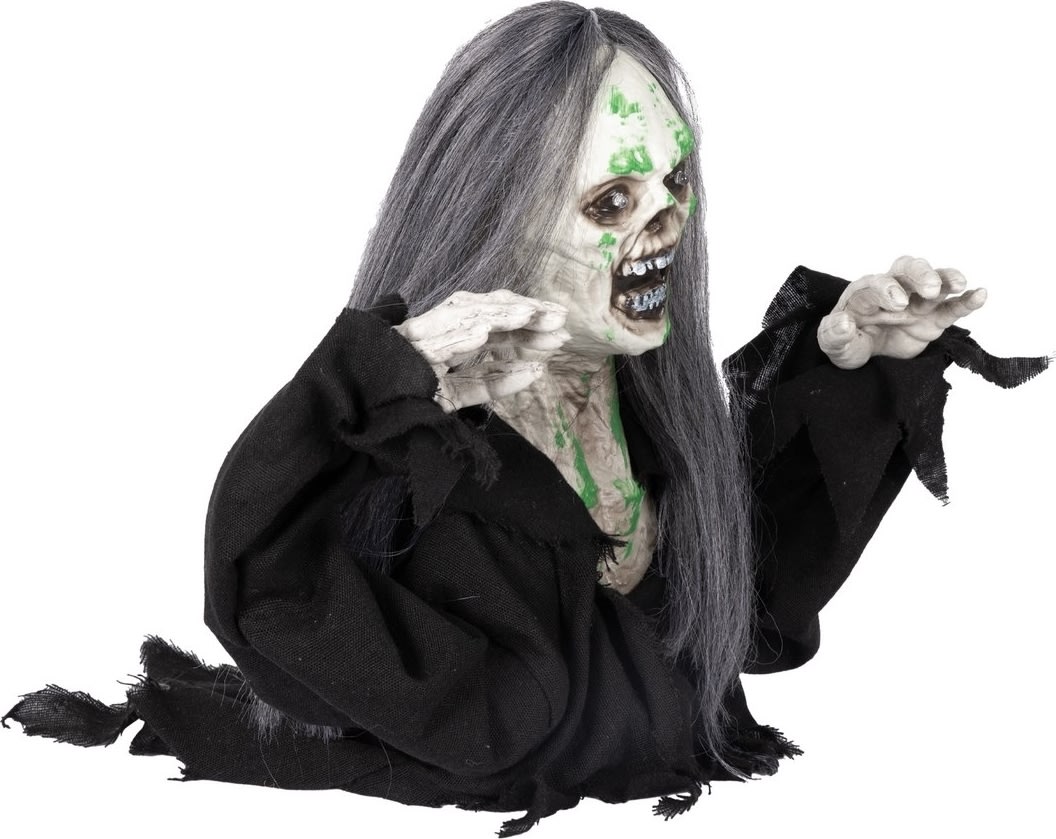 Krypande zombie - ljud/ljus - 35 cm