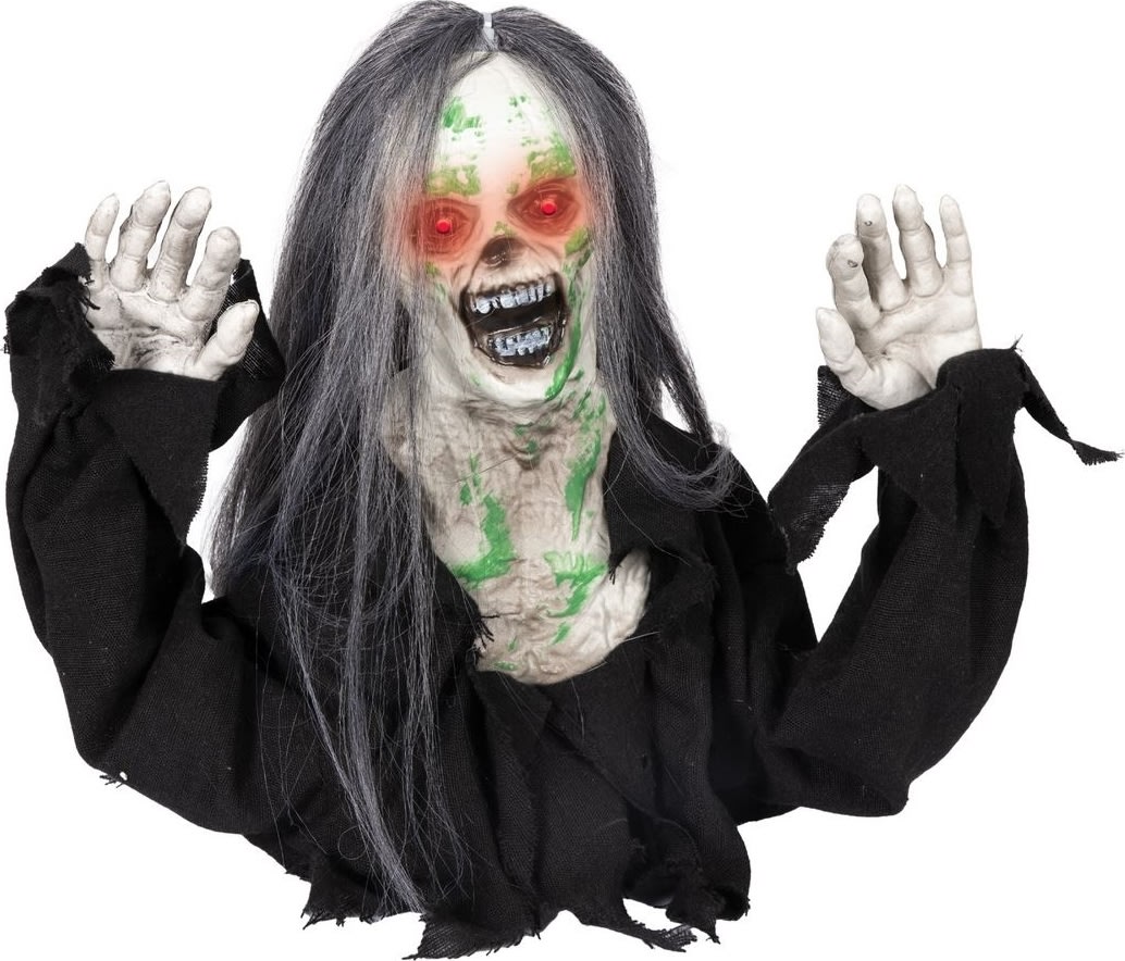 Krypande zombie - ljud/ljus - 35 cm