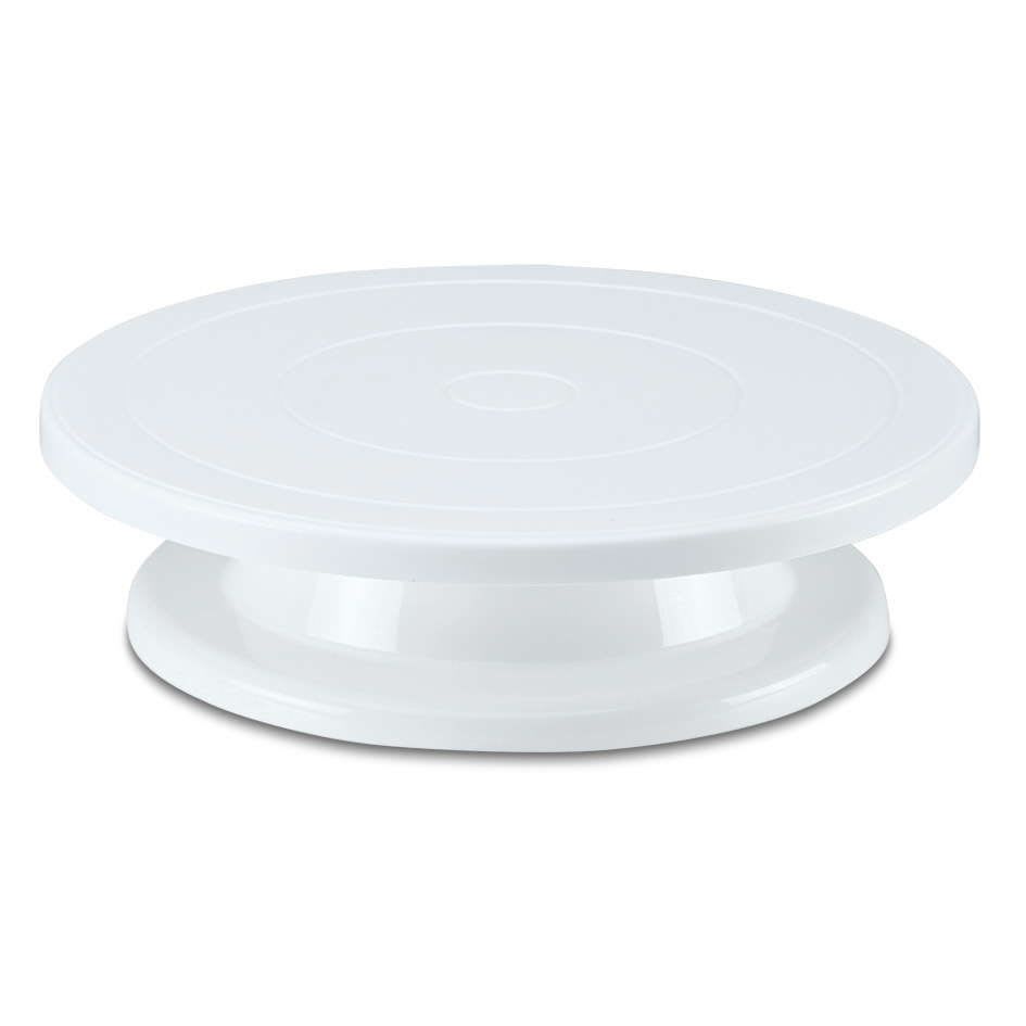 Städter Roterande tårtfat, vit, plast, Ø27,5cm