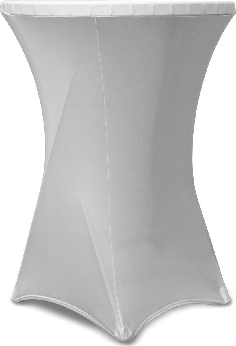 Parkduk t/runt ståbord Ø80-110 cm, vit