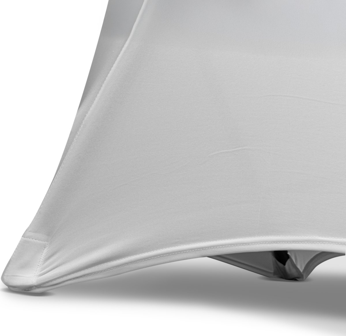 Parkduk t/runt ståbord Ø80-110 cm, vit