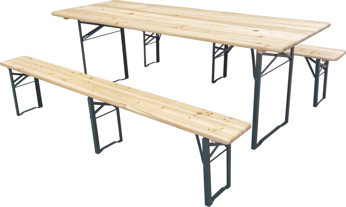 Festival bord-bänkset LUX hopfällbar, 220x60cm FSC