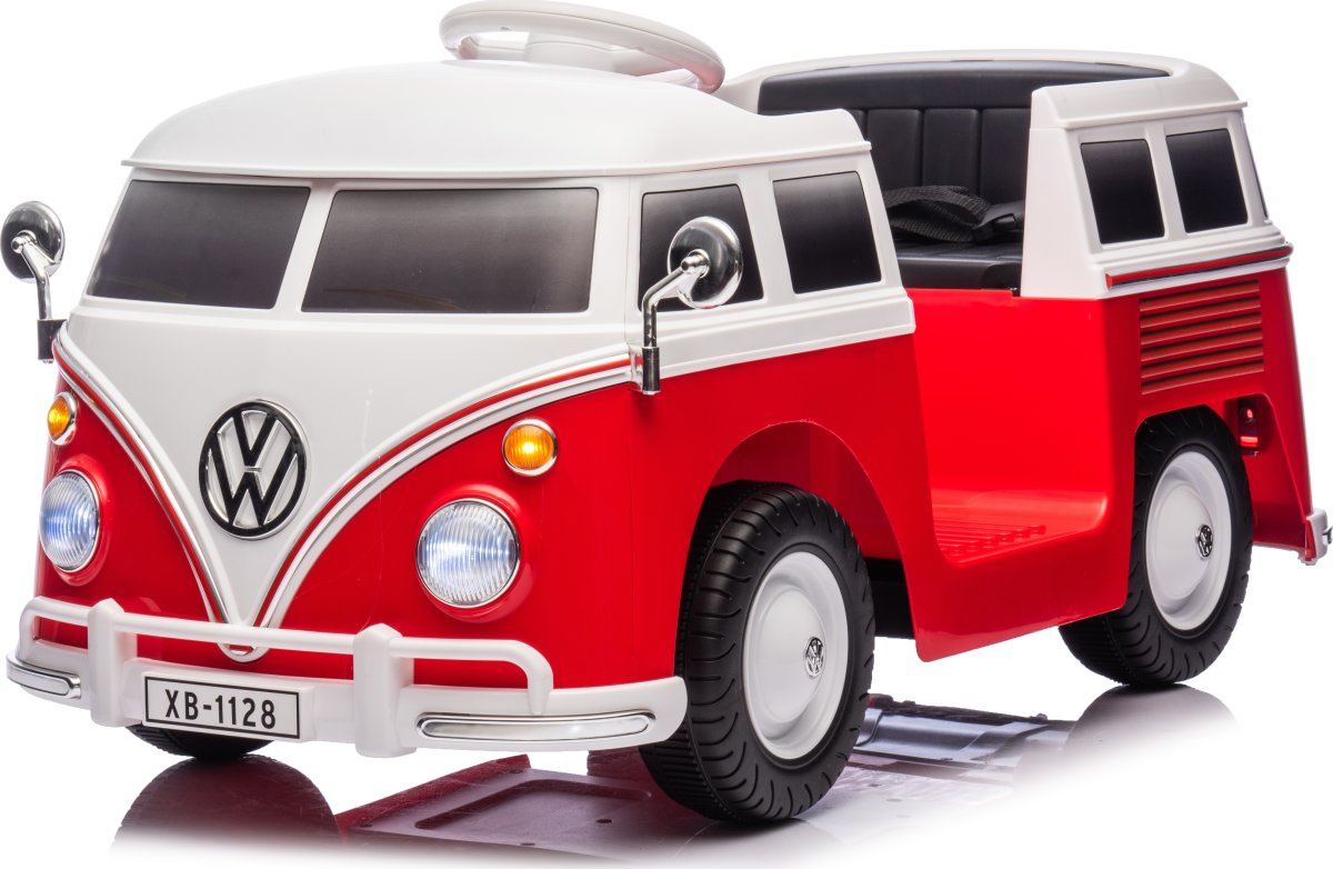 Elbil VW T1 barnbil, 12V, röd